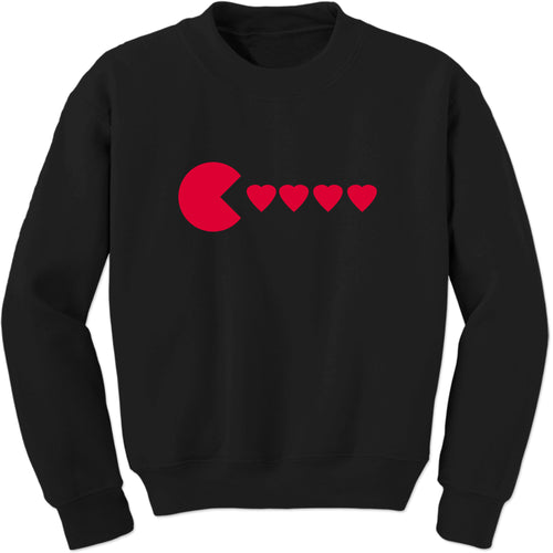 Unisex Valentines Day Heart Eater Crewneck Men's Women's Sweatshirt Sweater