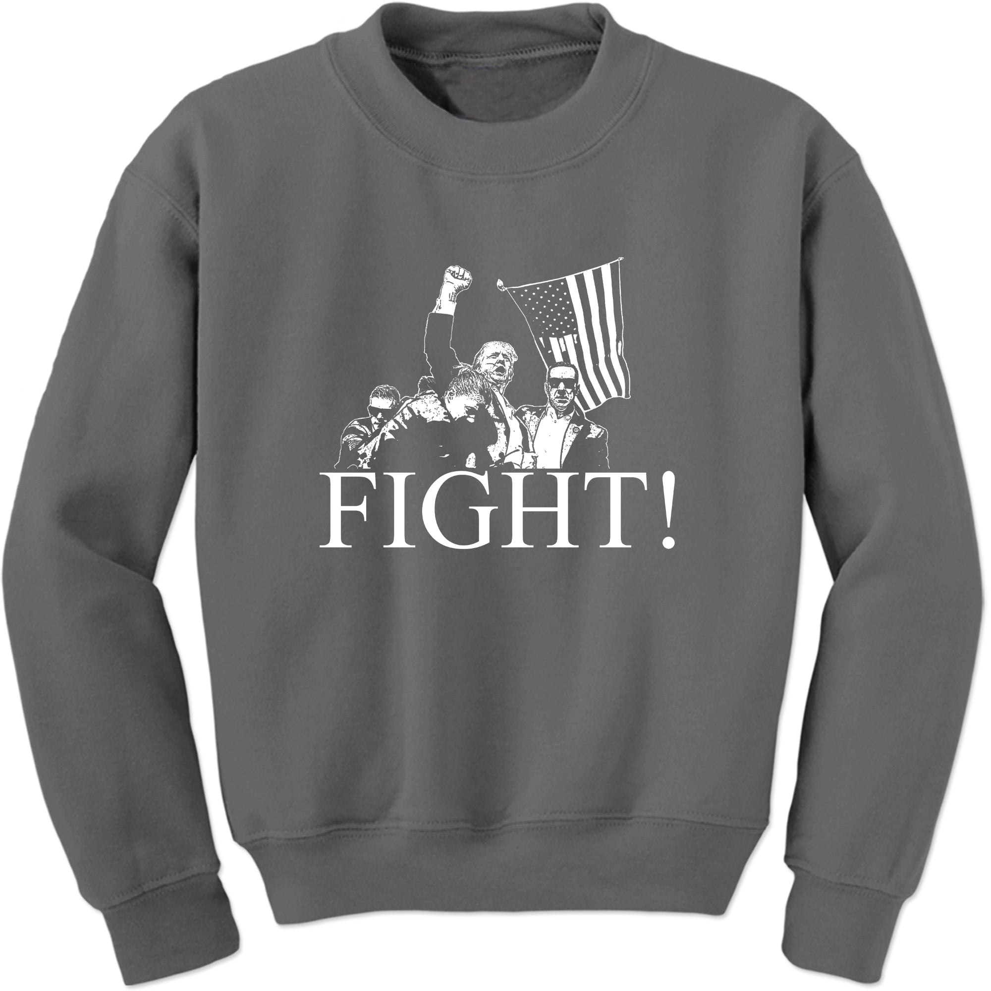 Unisex Trump Assassination Fight Crewneck Sweatshirt