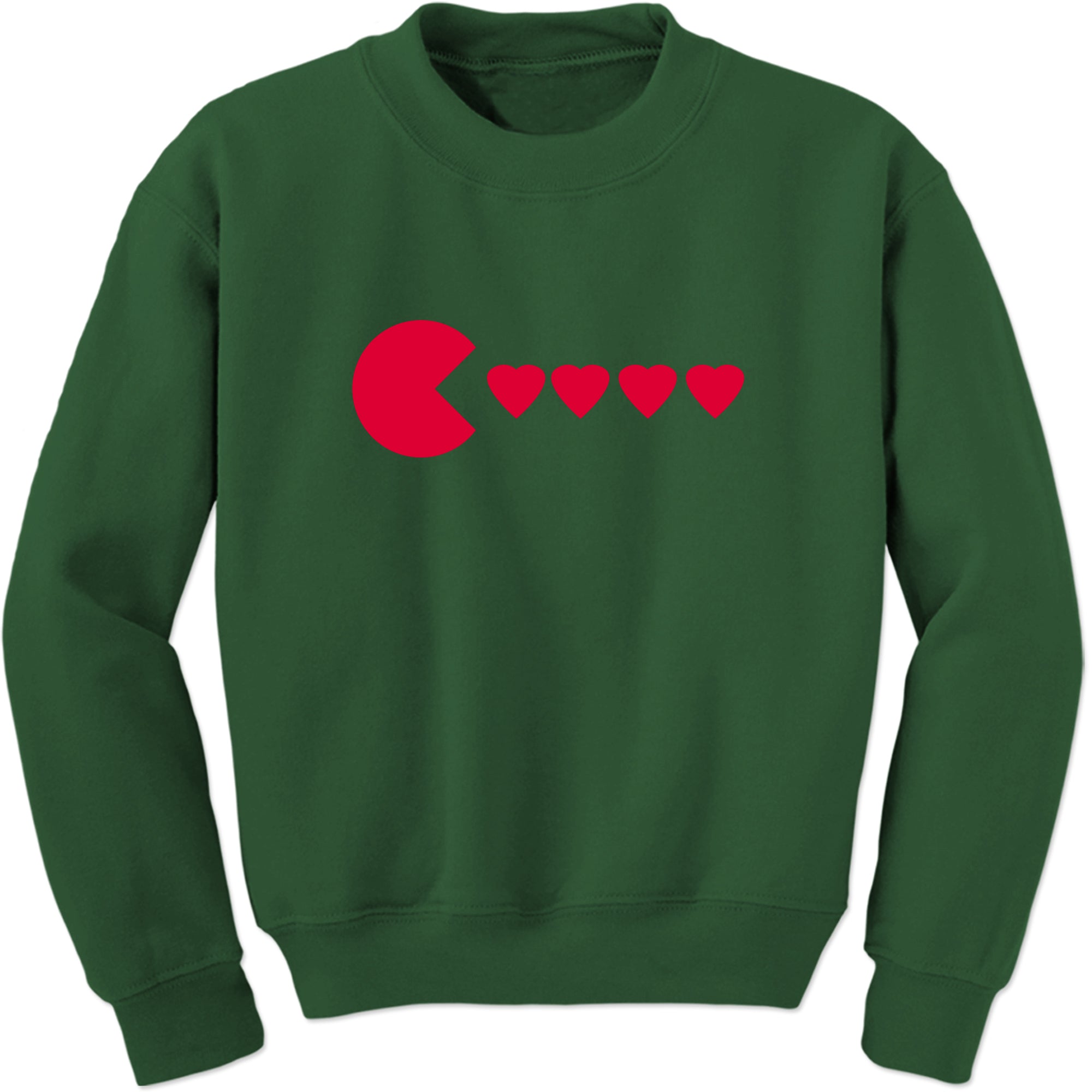 Unisex Valentines Day Heart Eater Crewneck Men's Women's Sweatshirt Sweater