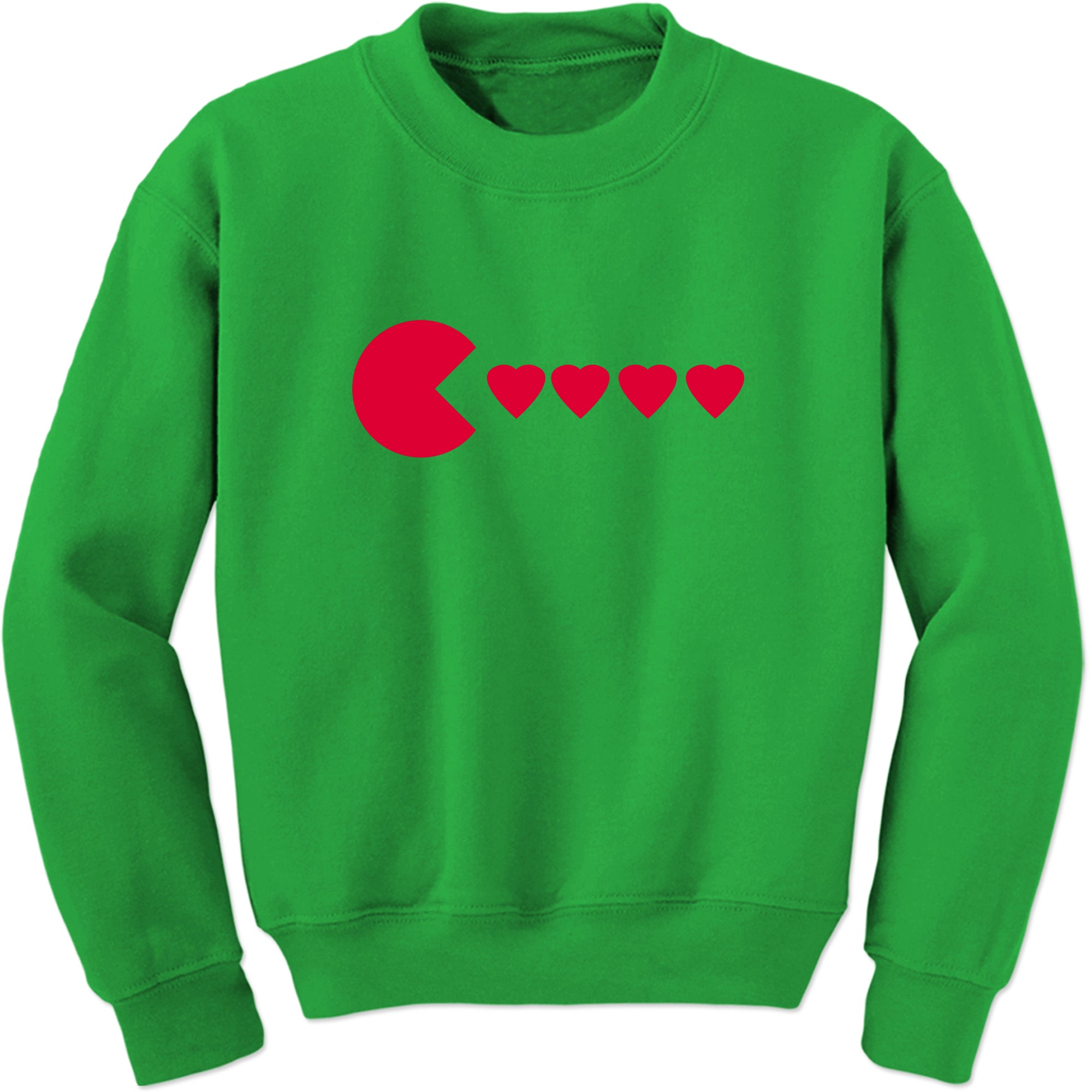 Unisex Valentines Day Heart Eater Crewneck Men's Women's Sweatshirt Sweater