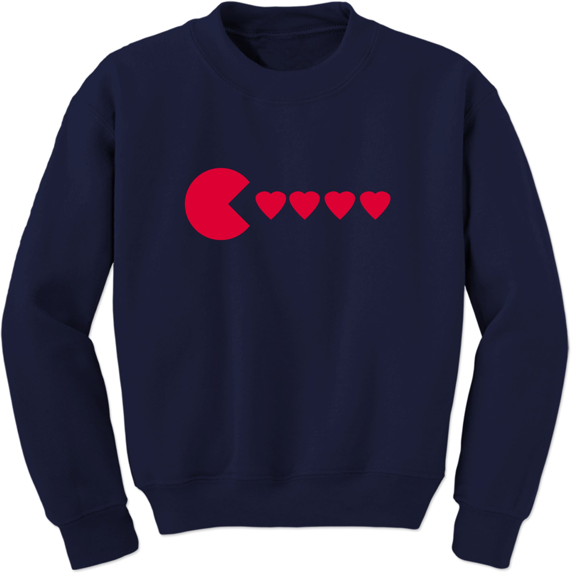 Unisex Valentines Day Heart Eater Crewneck Men's Women's Sweatshirt Sweater