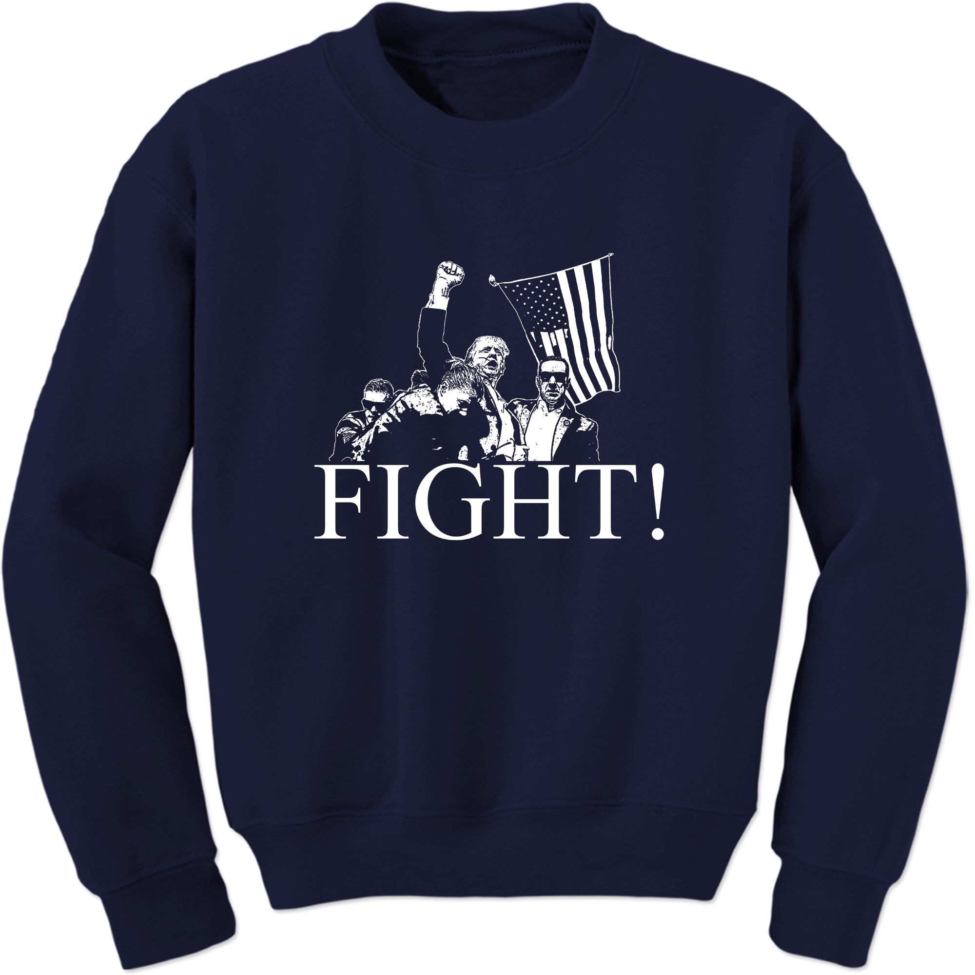 Unisex Trump Assassination Fight Crewneck Sweatshirt