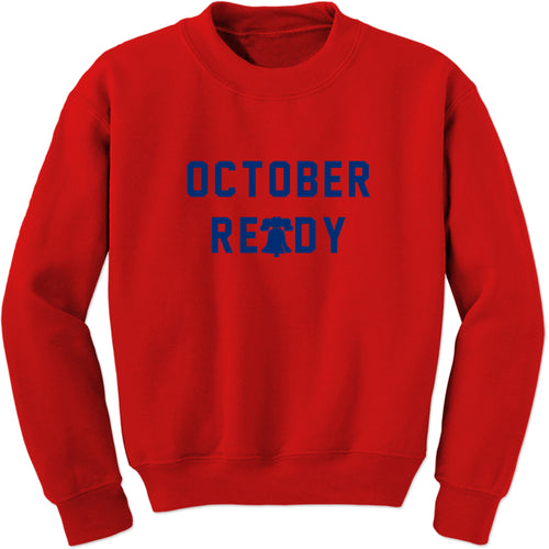 Unisex October Ready Philly Baseball Crewneck Sweatshirt