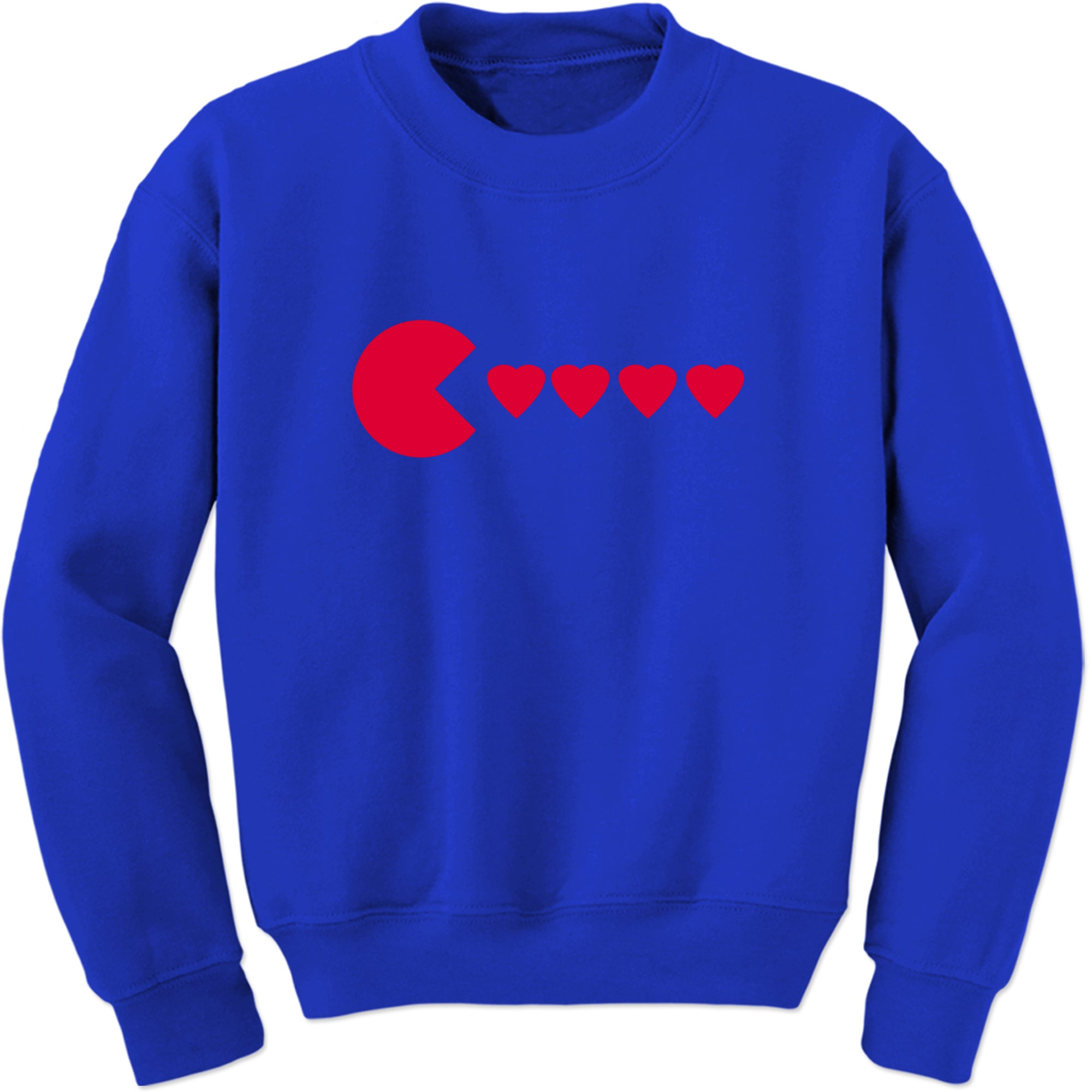 Unisex Valentines Day Heart Eater Crewneck Men's Women's Sweatshirt Sweater