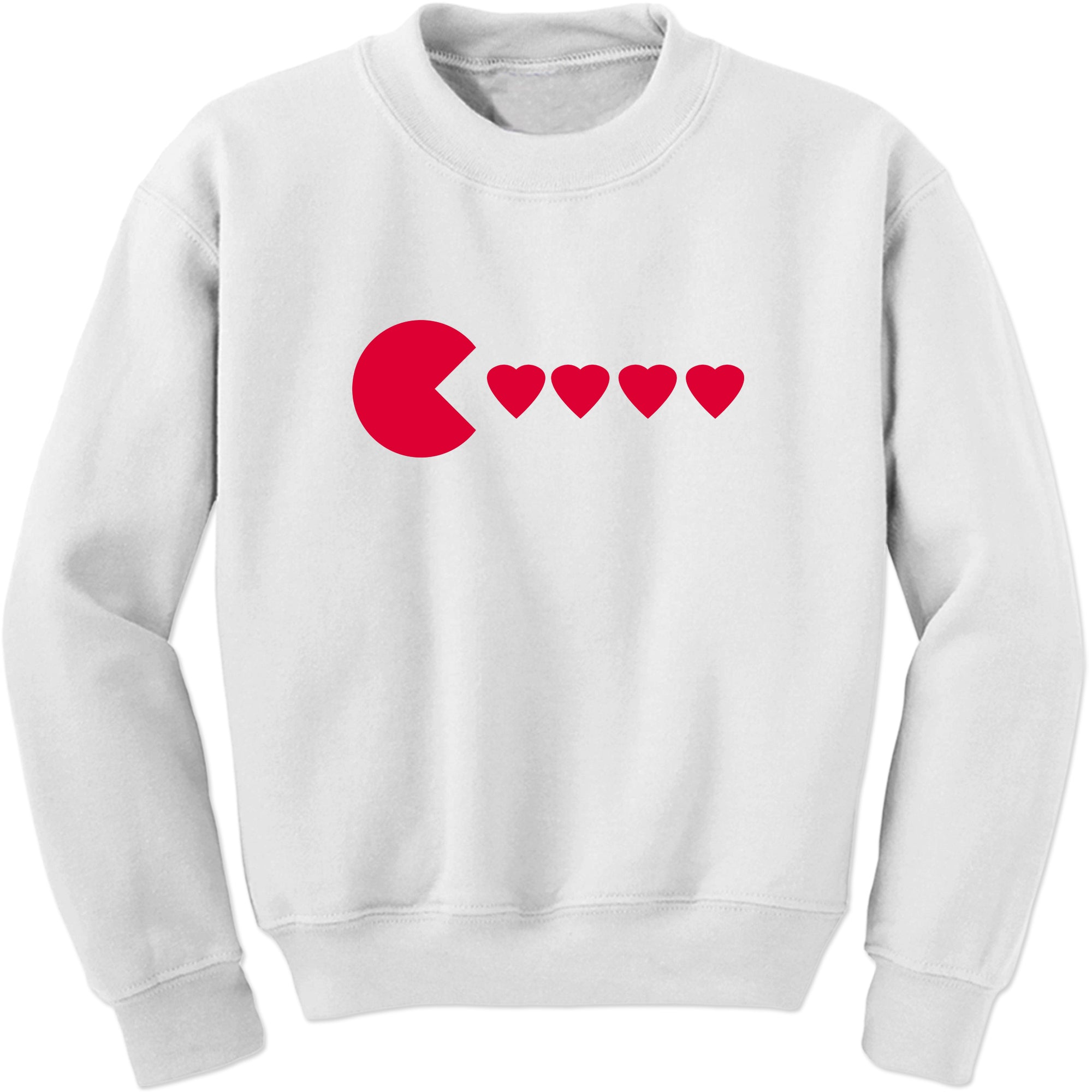 Unisex Valentines Day Heart Eater Crewneck Men's Women's Sweatshirt Sweater
