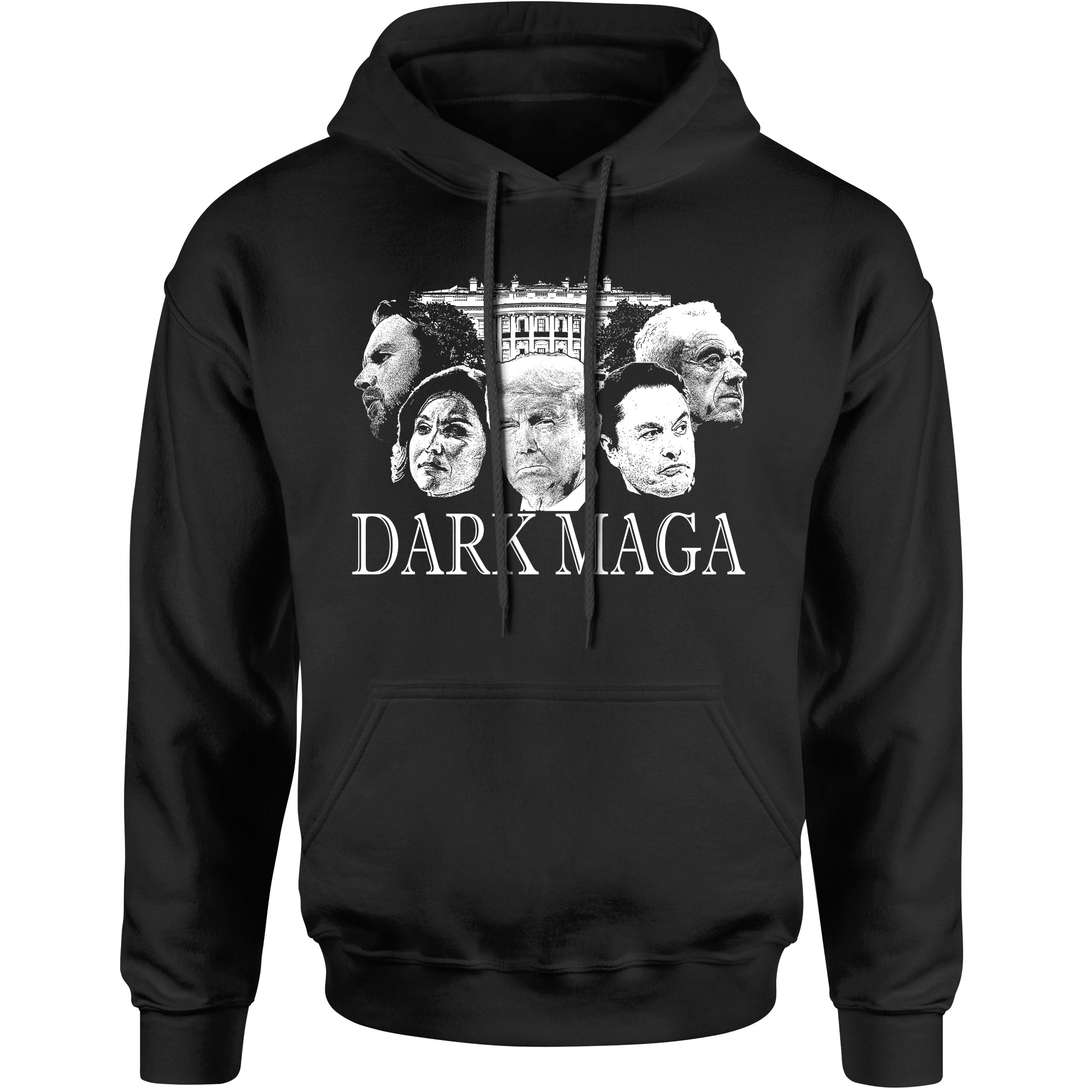 Unisex Dark MAGA Trump Elon Vance Tulsi RFK Hoodie