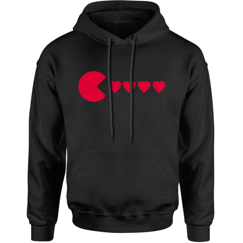 Unisex Valentines Day Heart Eater Men's Women's Hooded Sweatshirt