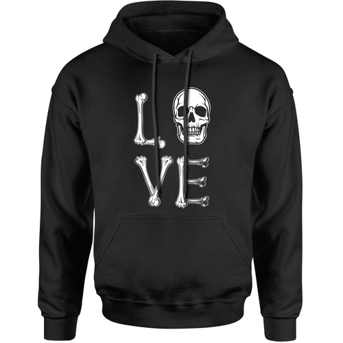 Unisex Love Skull Bones Halloween Hoodie