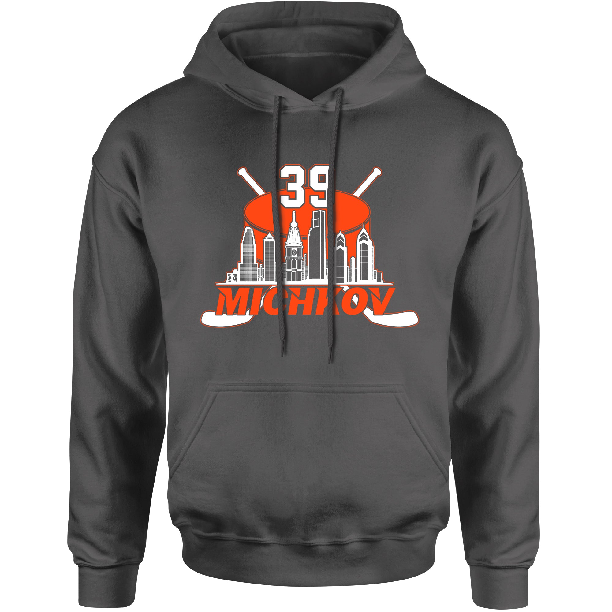 Unisex Michkov 39 Philadelphia Hockey Skyline Hoodie