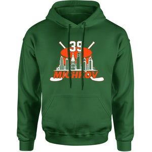 Unisex Michkov 39 Philadelphia Hockey Skyline Hoodie
