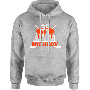 Unisex Michkov 39 Philadelphia Hockey Skyline Hoodie
