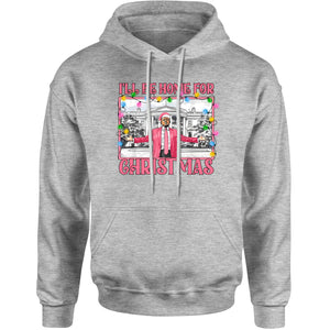 Unisex Trump I'll Be Home For Christmas Hoodie