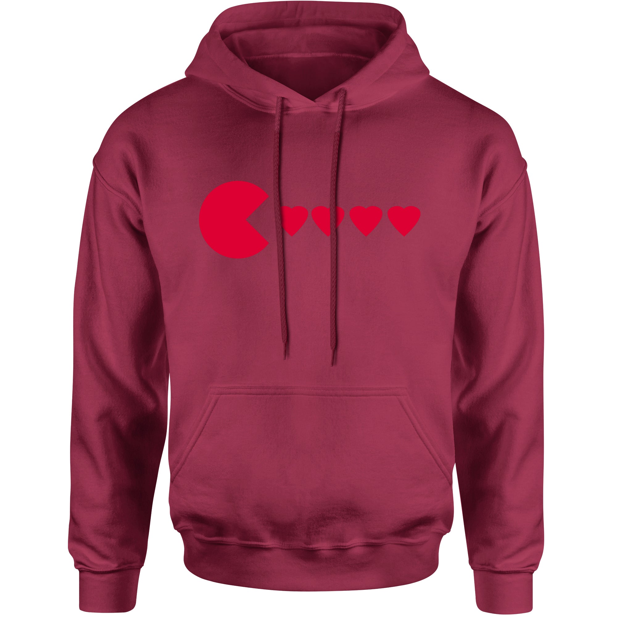 Unisex Valentines Day Heart Eater Men's Women's Hooded Sweatshirt