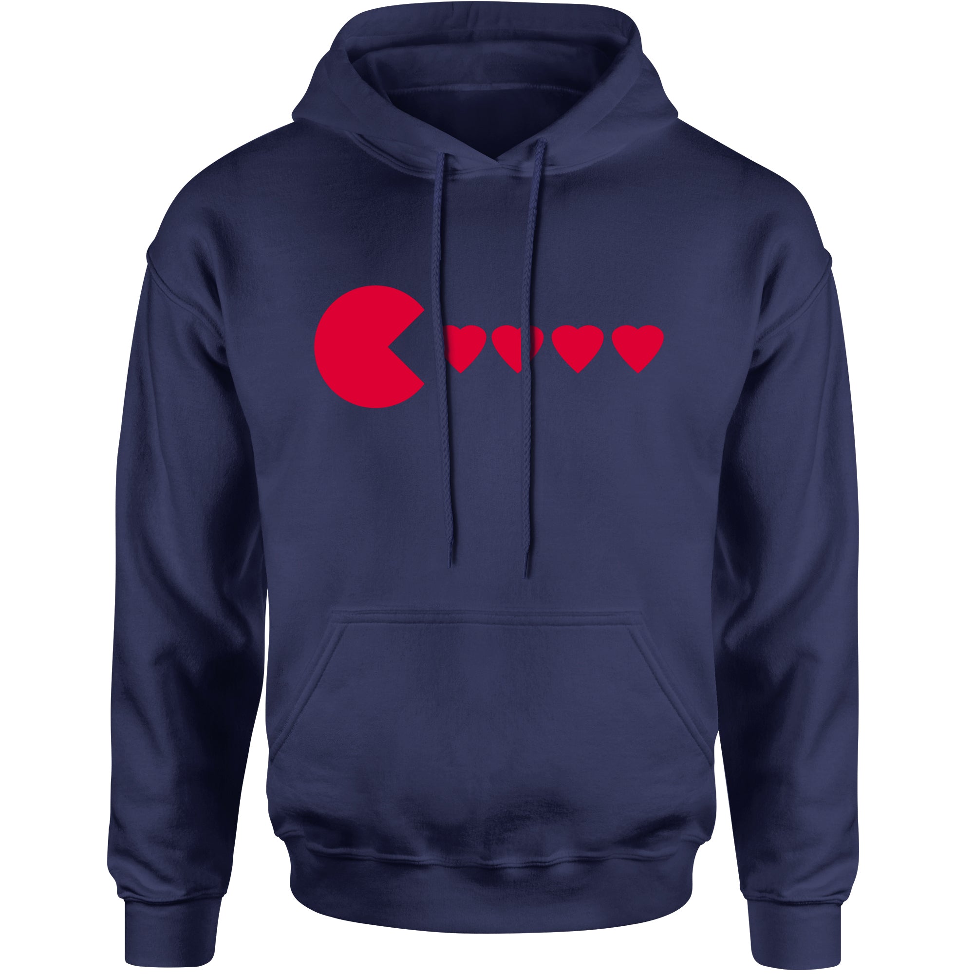 Unisex Valentines Day Heart Eater Men's Women's Hooded Sweatshirt