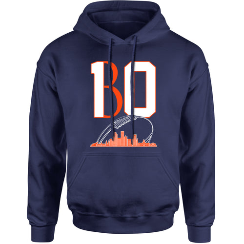 Unisex Nix 10 Denver Football Skyline Hoodie