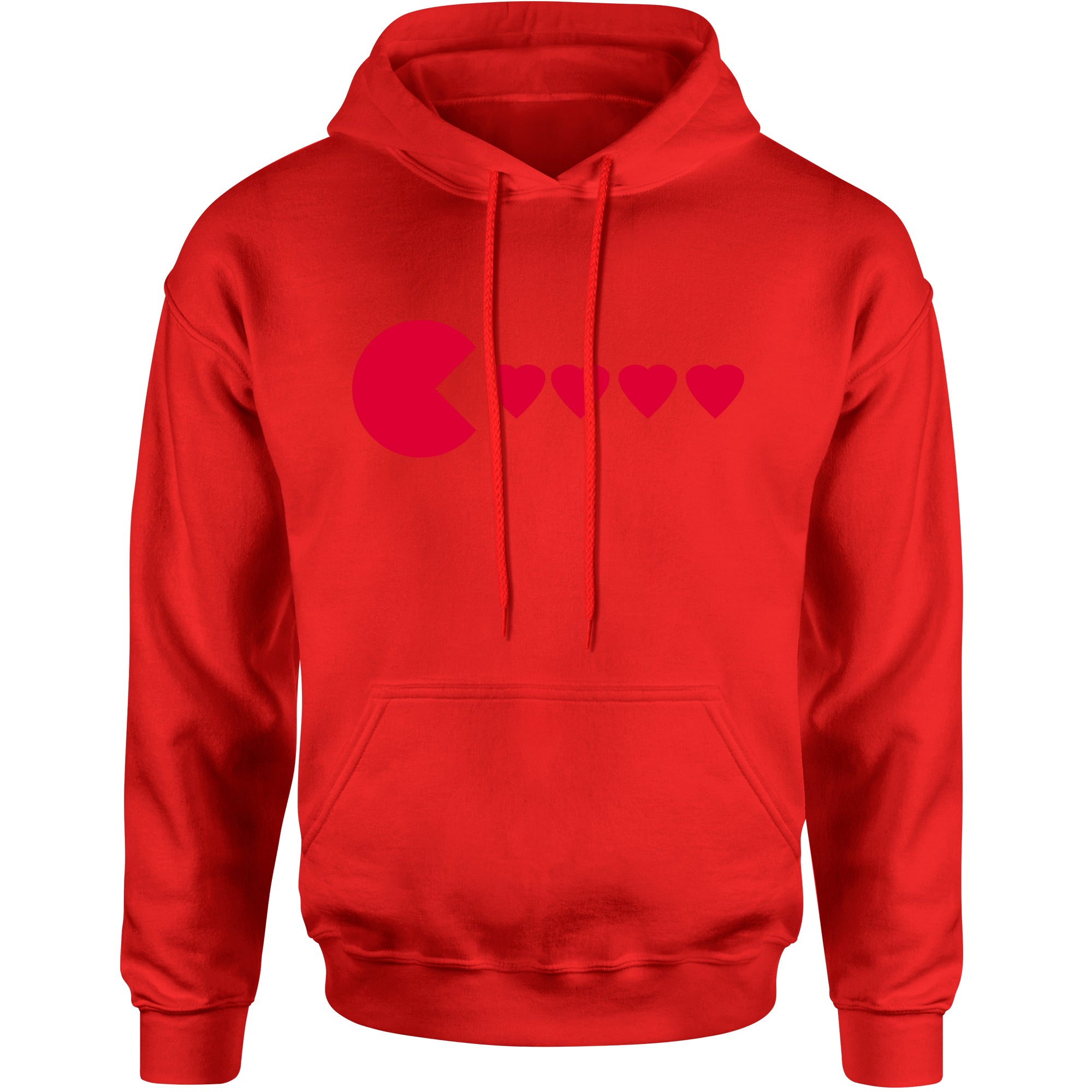 Unisex Valentines Day Heart Eater Men's Women's Hooded Sweatshirt