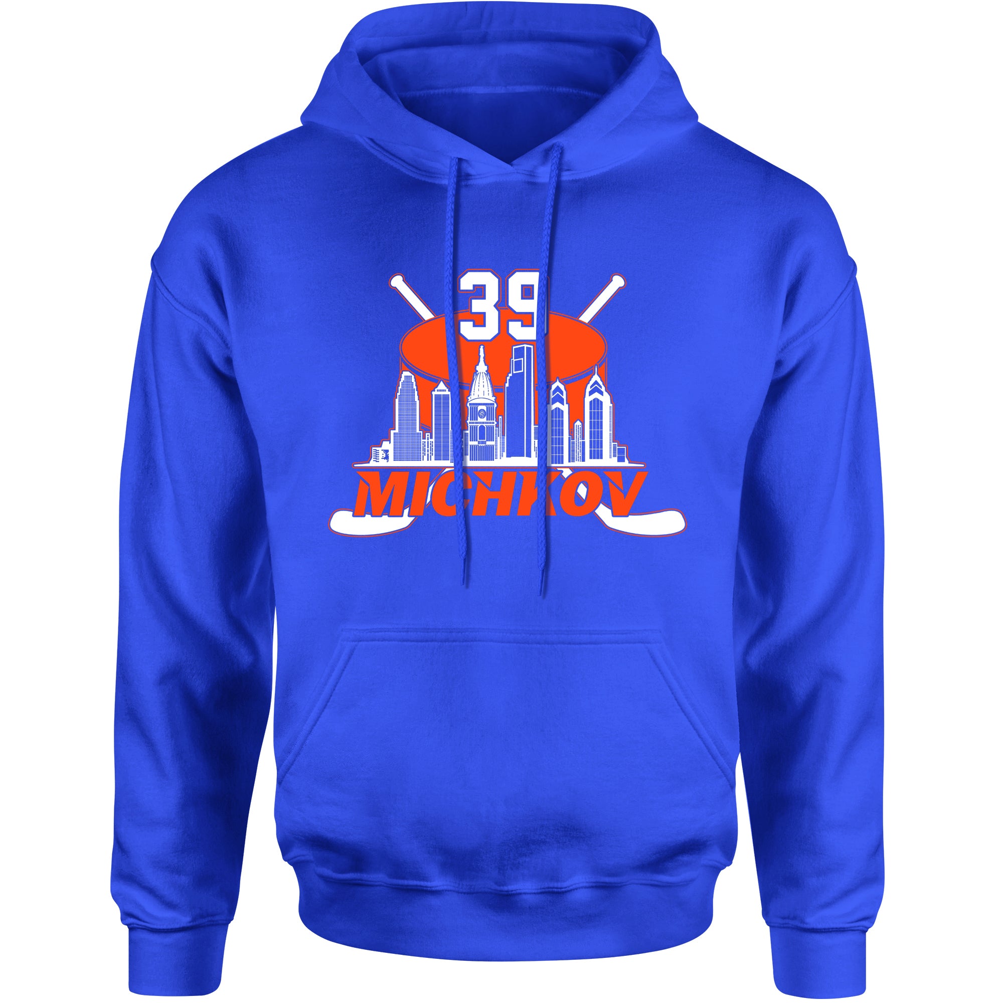 Unisex Michkov 39 Philadelphia Hockey Skyline Hoodie