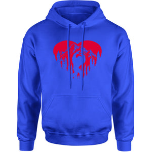 Unisex Valentines Day Bigfoot Heart Sasquach Love Men's Women's Hooded Sweatshirt