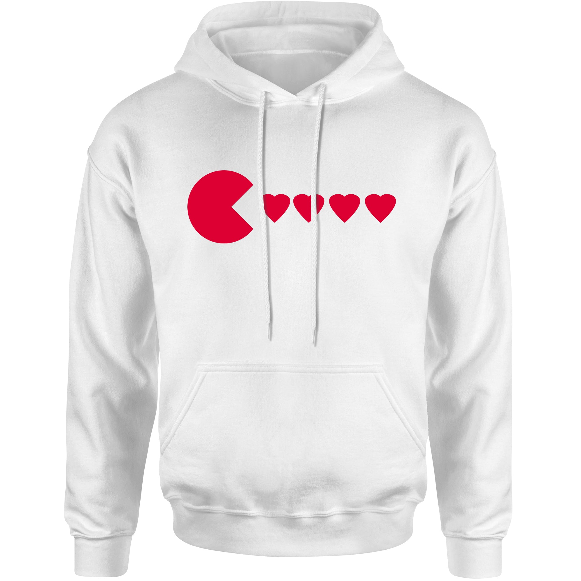 Unisex Valentines Day Heart Eater Men's Women's Hooded Sweatshirt