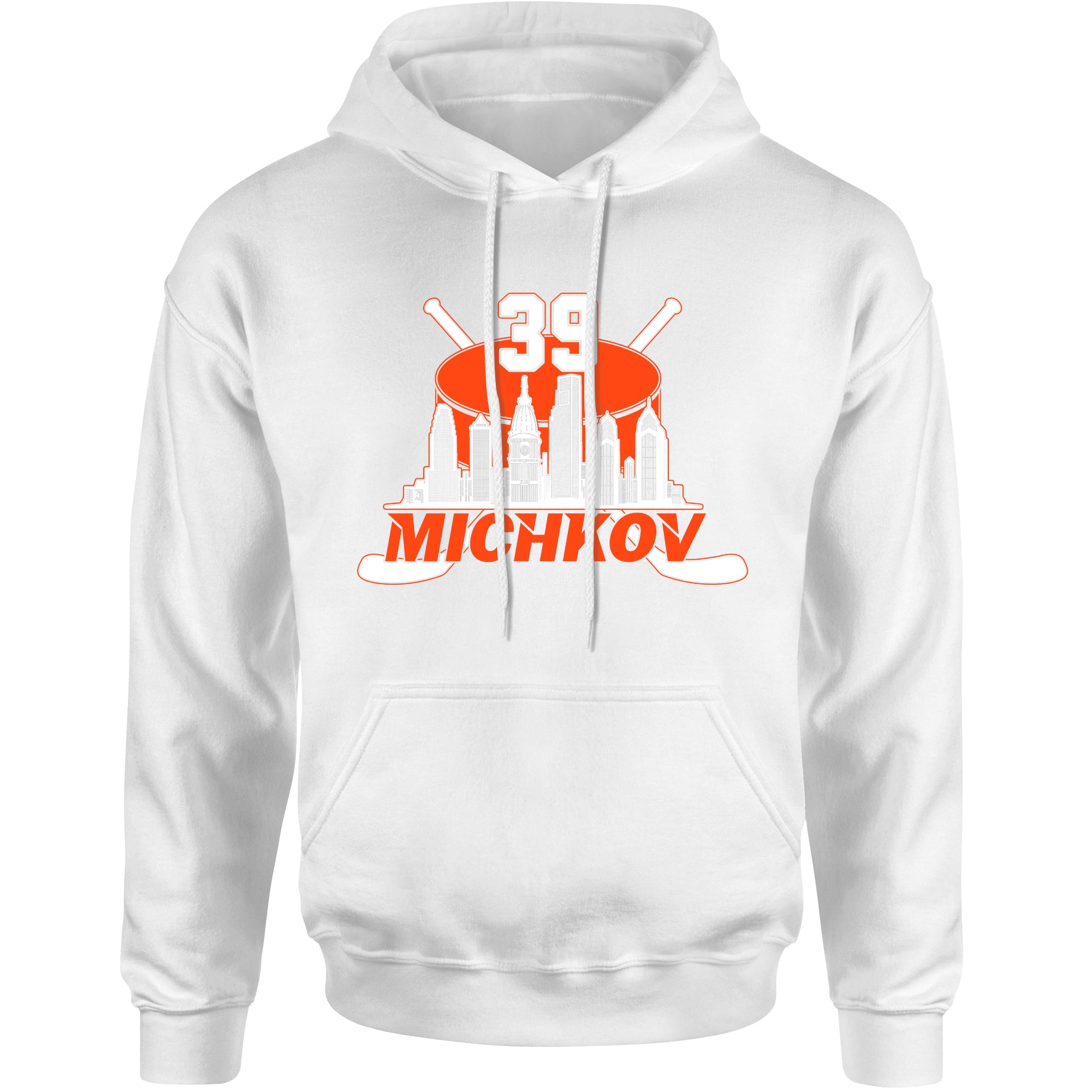 Unisex Michkov 39 Philadelphia Hockey Skyline Hoodie