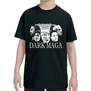 Kid's Dark MAGA Trump Elon Vance Tulsi RFK T-Shirt