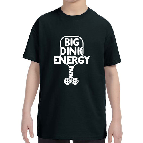 Kid's Big Dink Energy Funny Pickleball T-Shirt