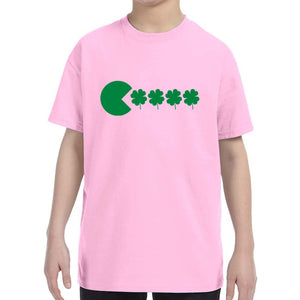 Kid's St Patricks Day Funny Goofy Retro Shamrock Eater Boys Girls T-Shirt Shirt Tshirt