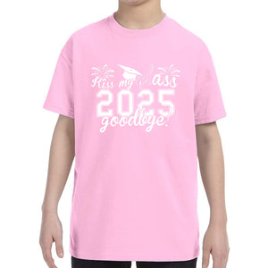 Kid's Kiss My Class Goodbye Funny Class Of 2025 Graduation T-Shirt