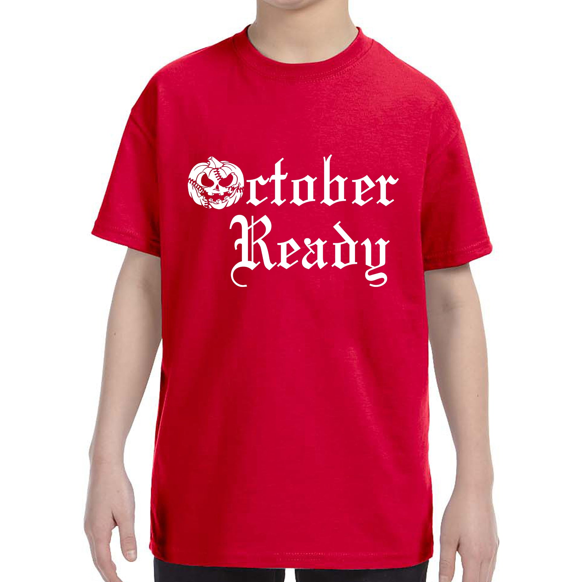 Kid's October Ready Detroit Baseball T-Shirt