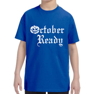 Kid's October Ready Detroit Baseball T-Shirt