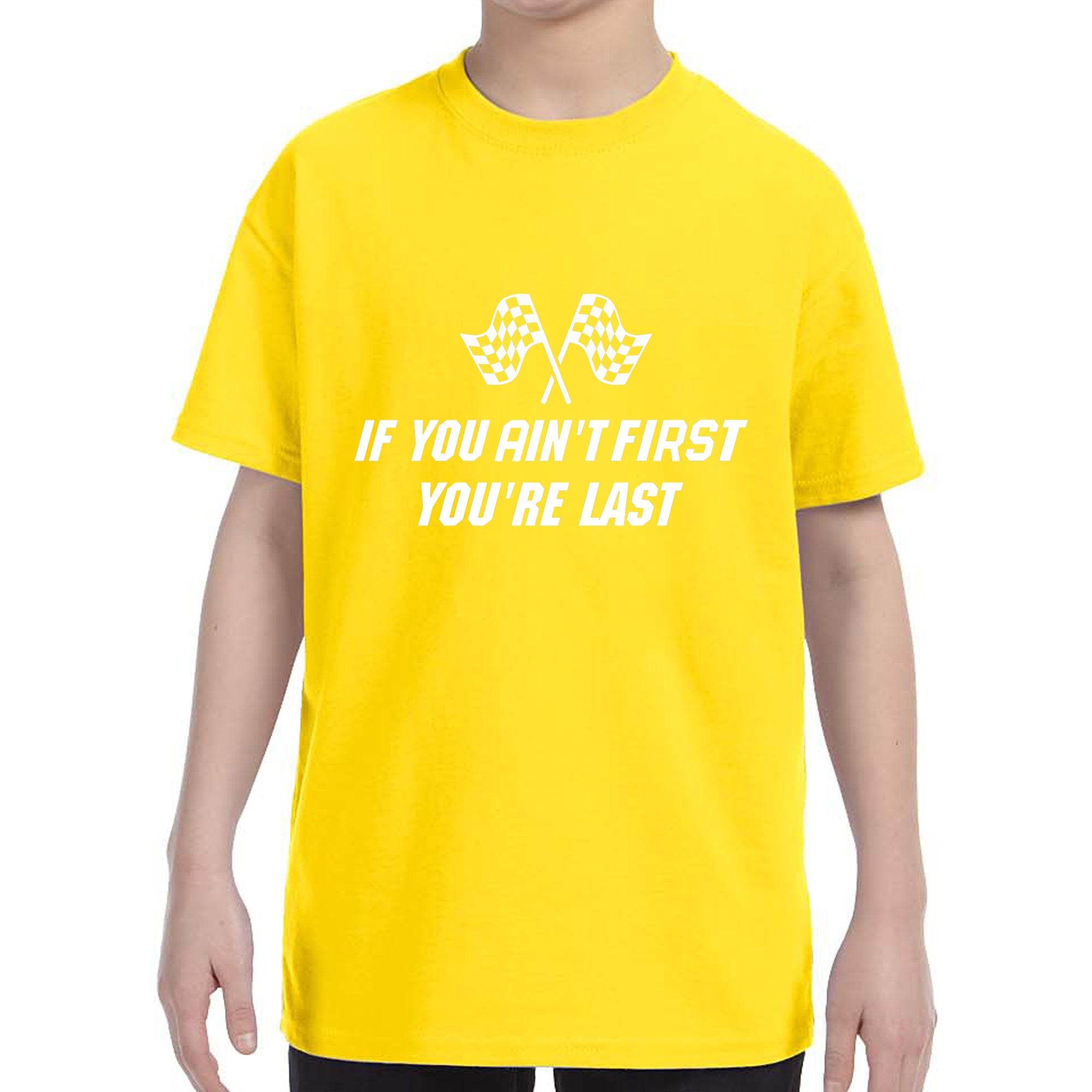 Kid's If You Ain't First You're Last Racing T-Shirt