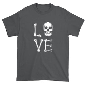 Men's Love Skull Bones Halloween T-Shirt