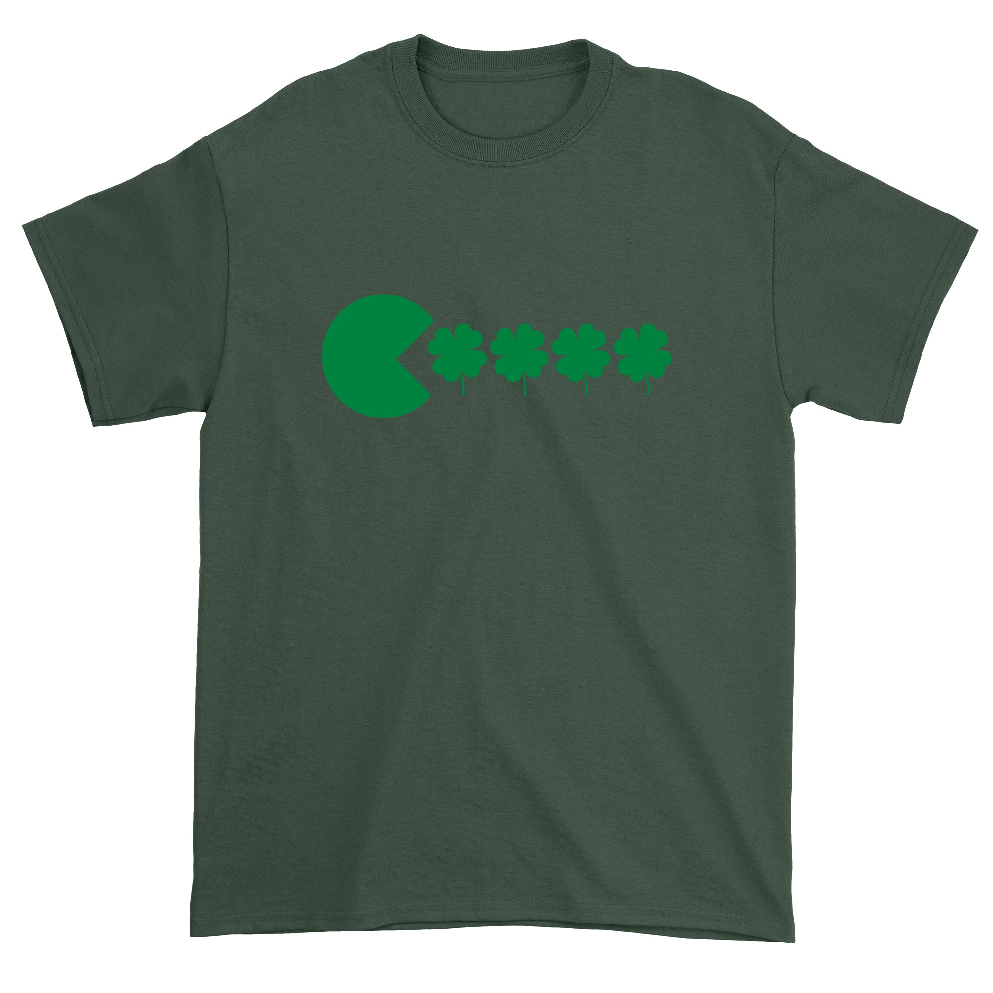 Men's St Patricks Day Funny Goofy Retro Shamrock Eater T-Shirt Shirt Tshirt