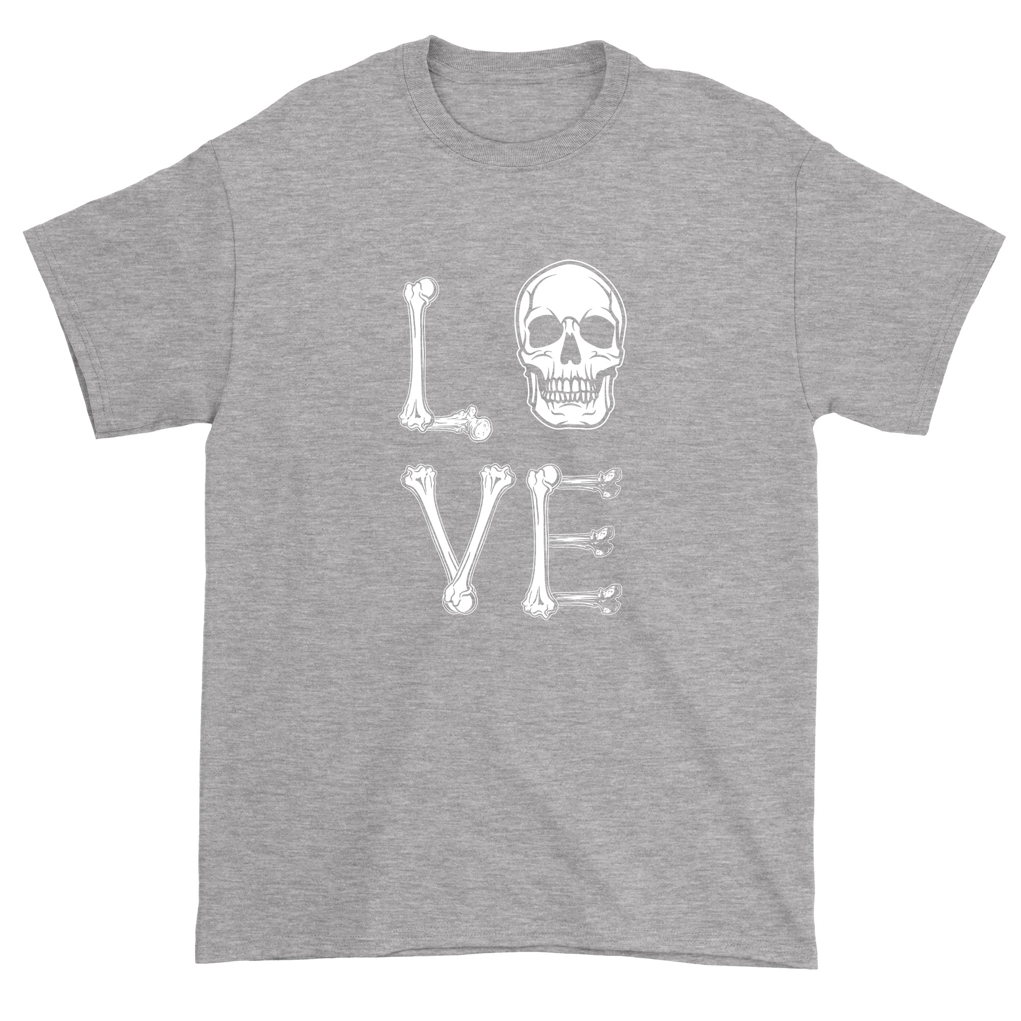 Men's Love Skull Bones Halloween T-Shirt