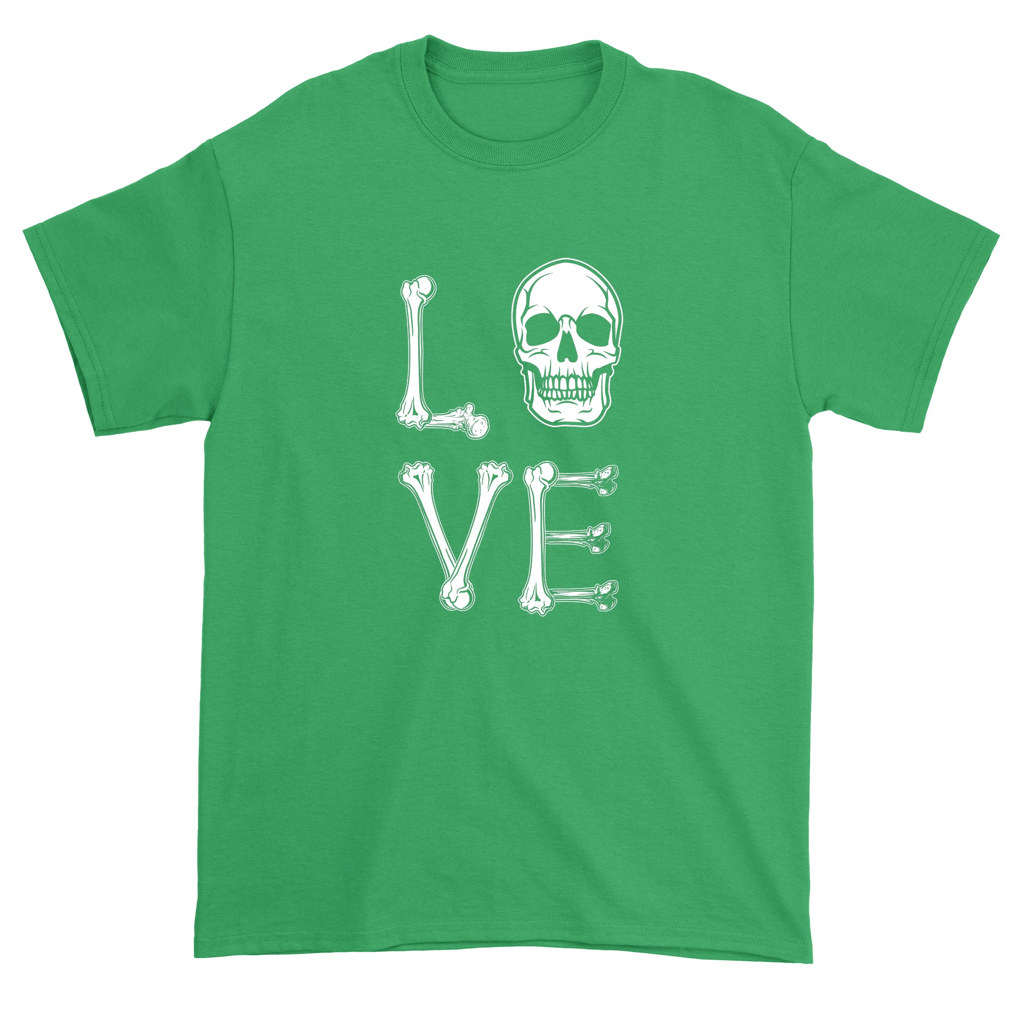 Men's Love Skull Bones Halloween T-Shirt