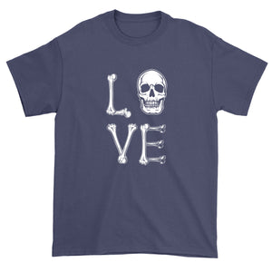 Men's Love Skull Bones Halloween T-Shirt