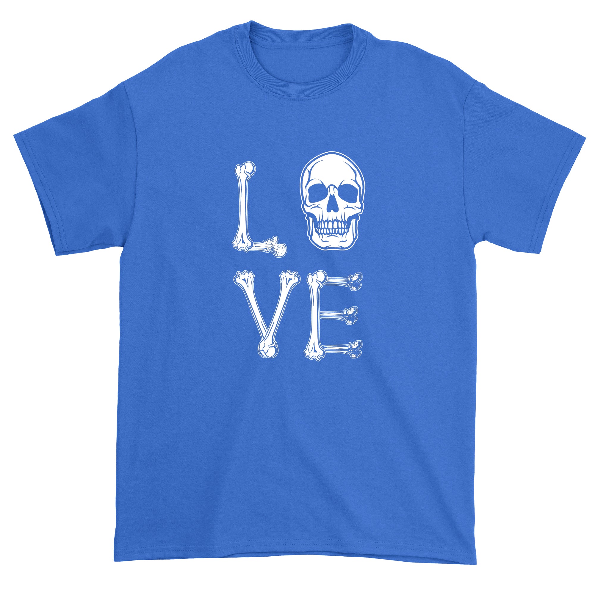 Men's Love Skull Bones Halloween T-Shirt