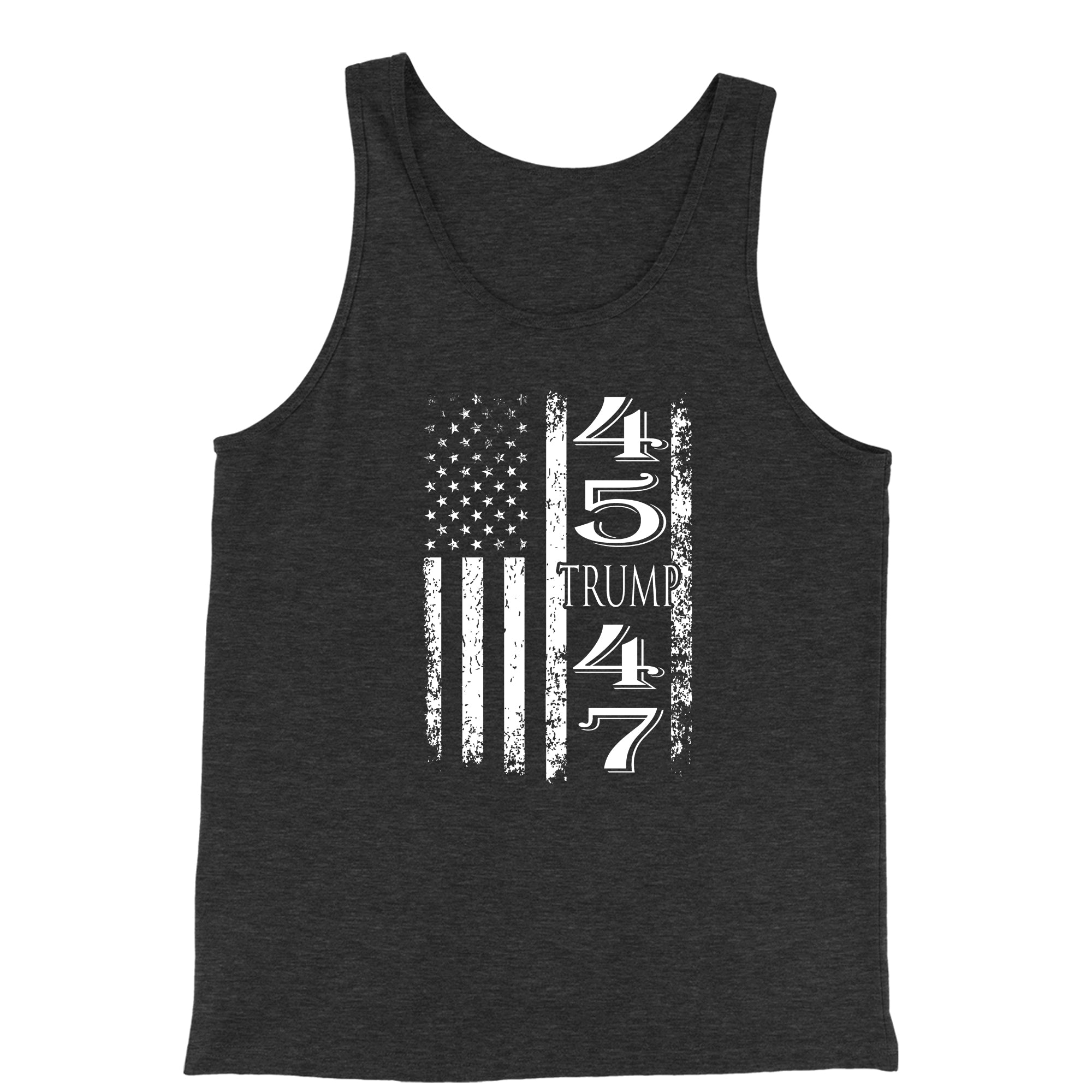 Tank Top Trump 45 47 American Flag Jersey