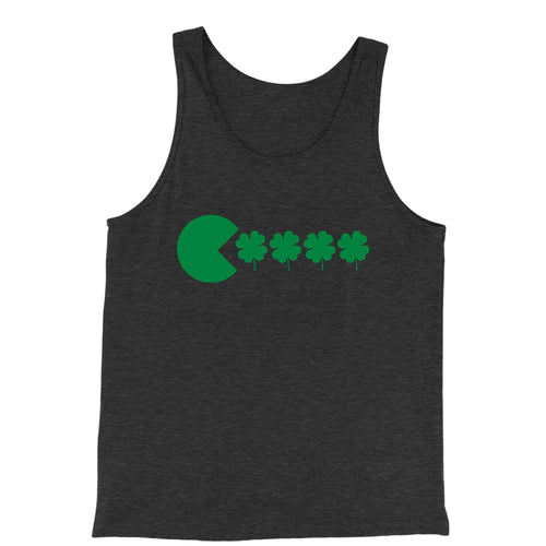 Tank Top St Patricks Day Funny Goofy Retro Shamrock Eater Men's Jersey