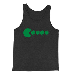 Tank Top St Patricks Day Funny Goofy Retro Shamrock Eater Men's Jersey