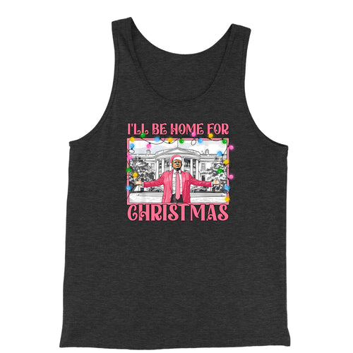 Tank Top Trump I'll Be Home For Christmas Jersey