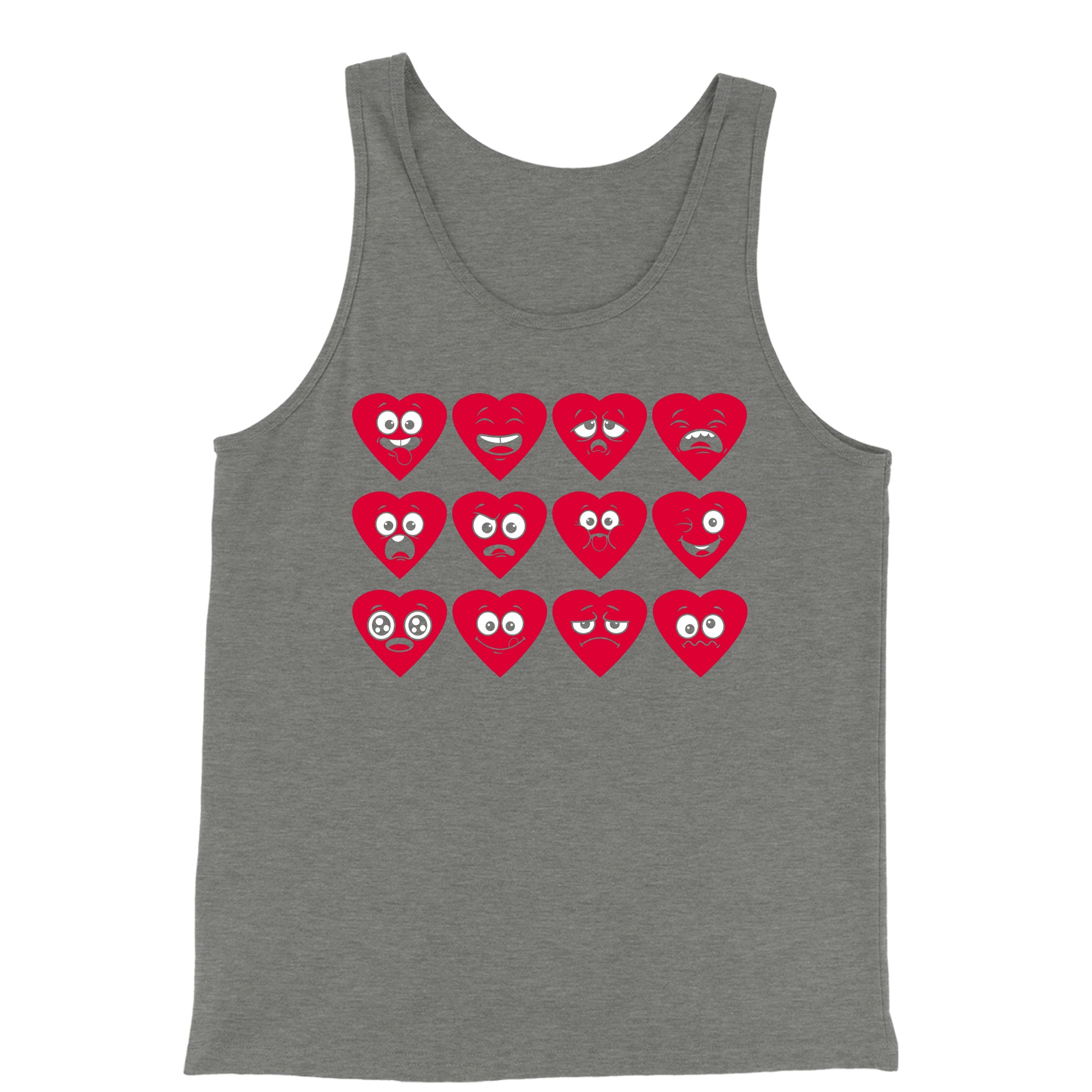 Tank Top Valentines Day Heart Faces Men's Jersey