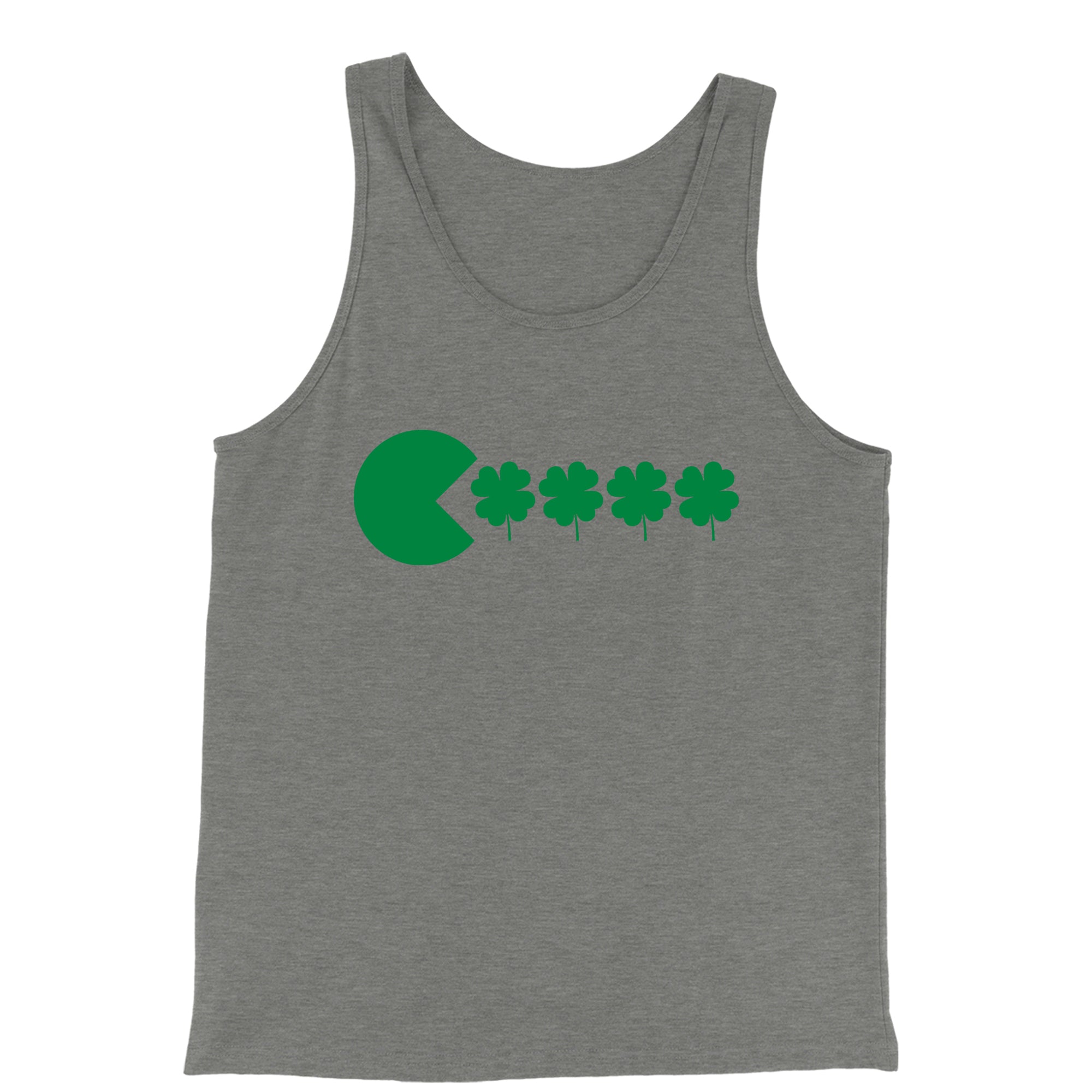 Tank Top St Patricks Day Funny Goofy Retro Shamrock Eater Men's Jersey