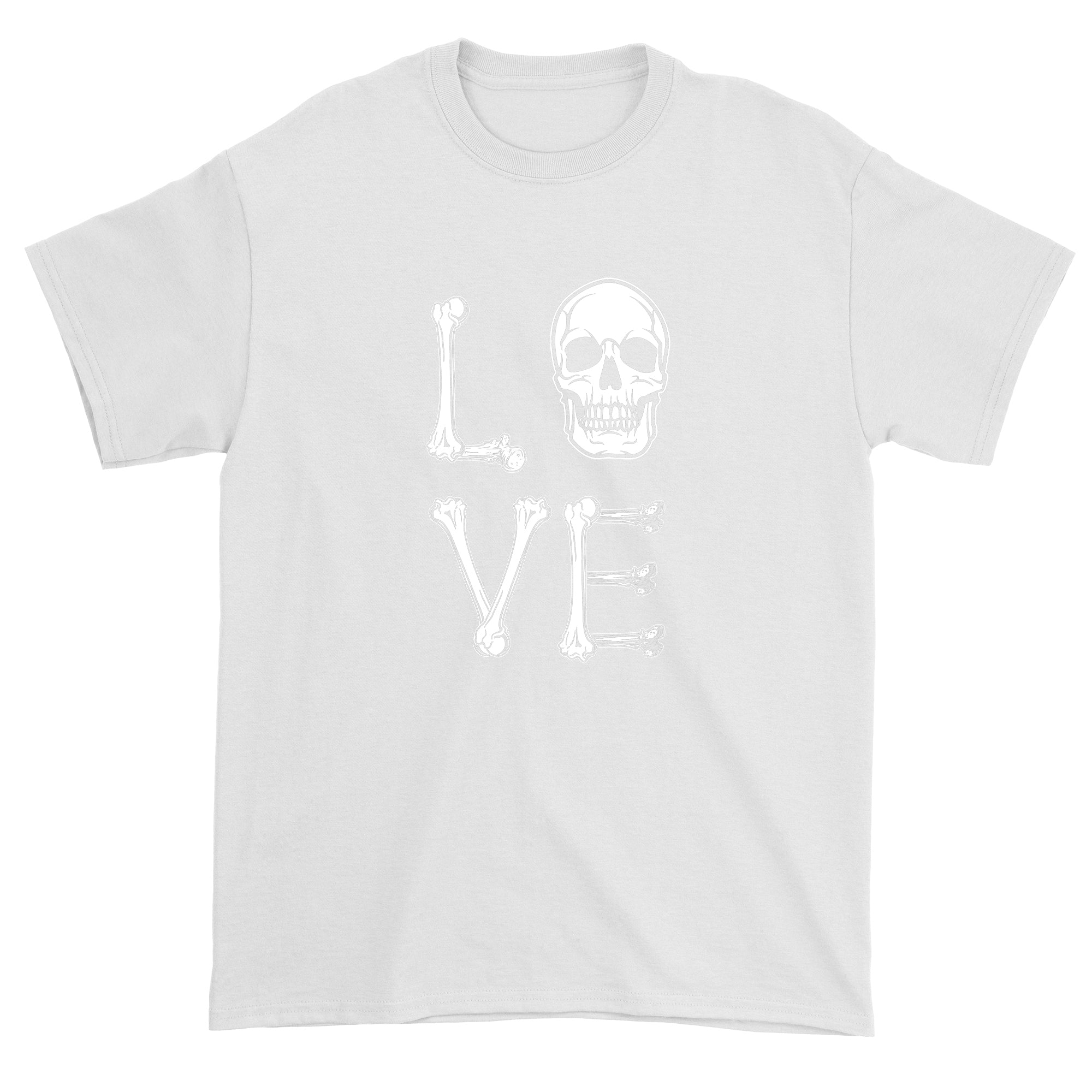 Men's Love Skull Bones Halloween T-Shirt