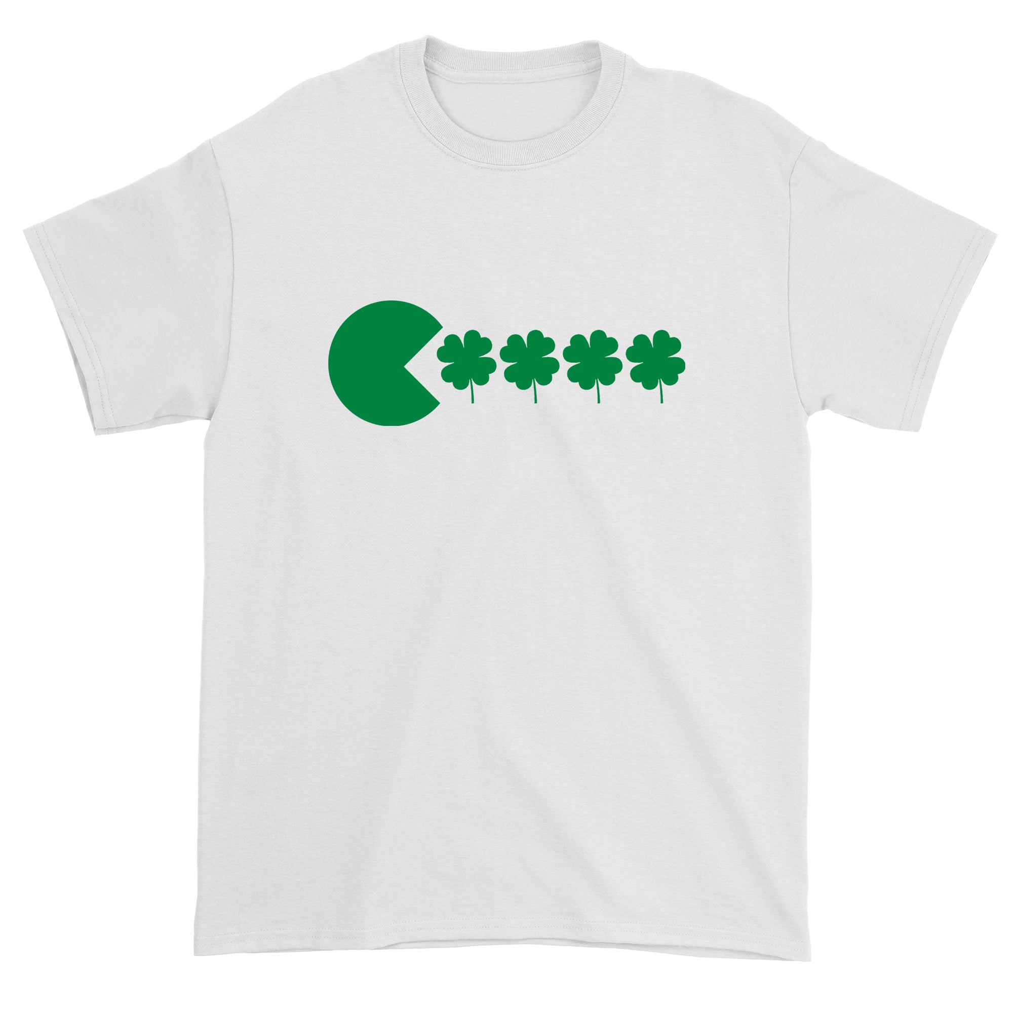 Men's St Patricks Day Funny Goofy Retro Shamrock Eater T-Shirt Shirt Tshirt