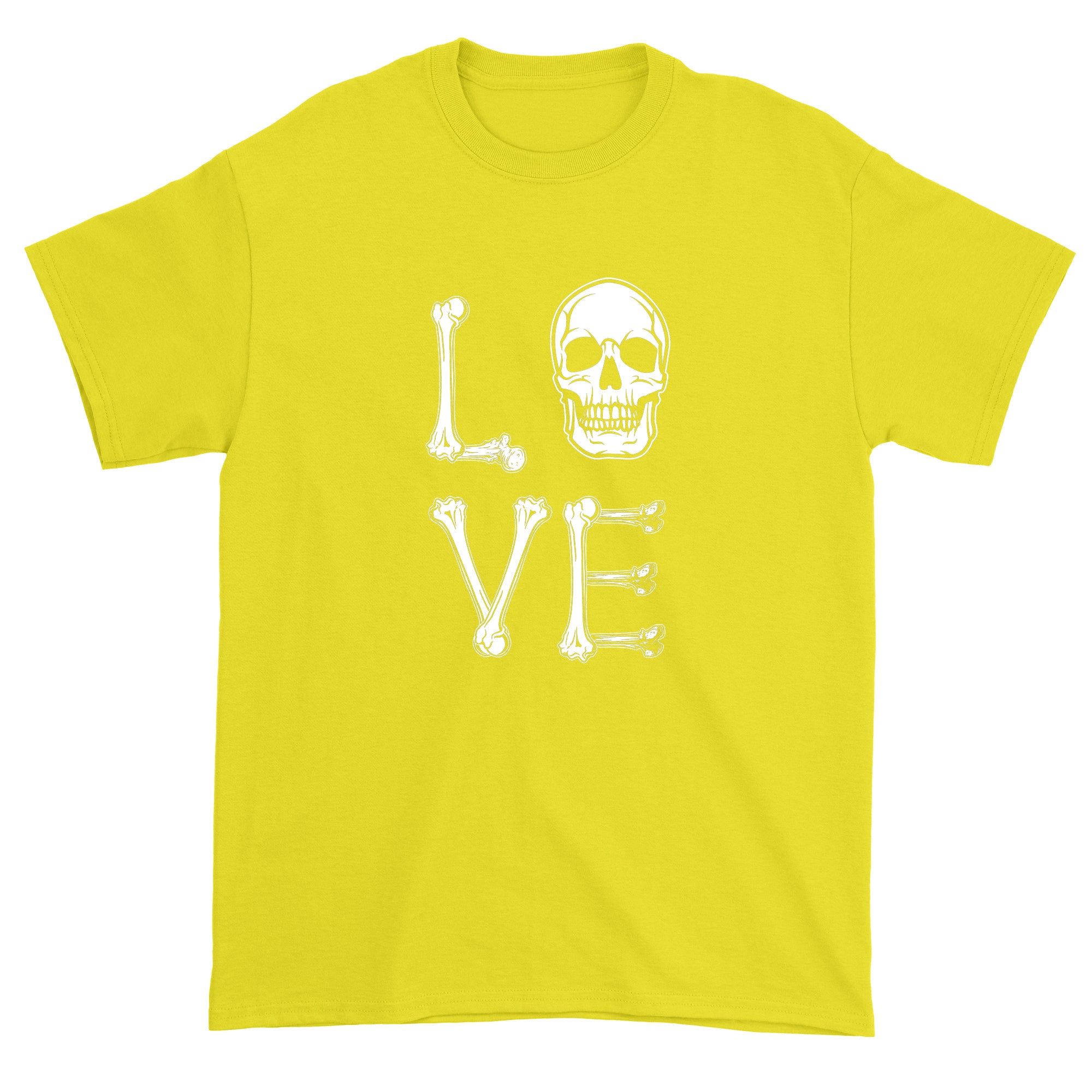Men's Love Skull Bones Halloween T-Shirt