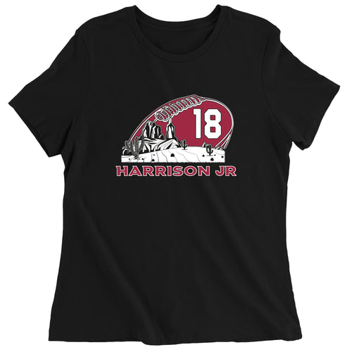 Women's Harrison Jr 18 Arizona Football Sunset T-Shirt