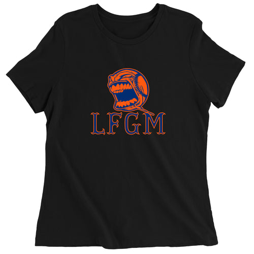 Women's LFGM Polar Bear NY Baseball T-Shirt