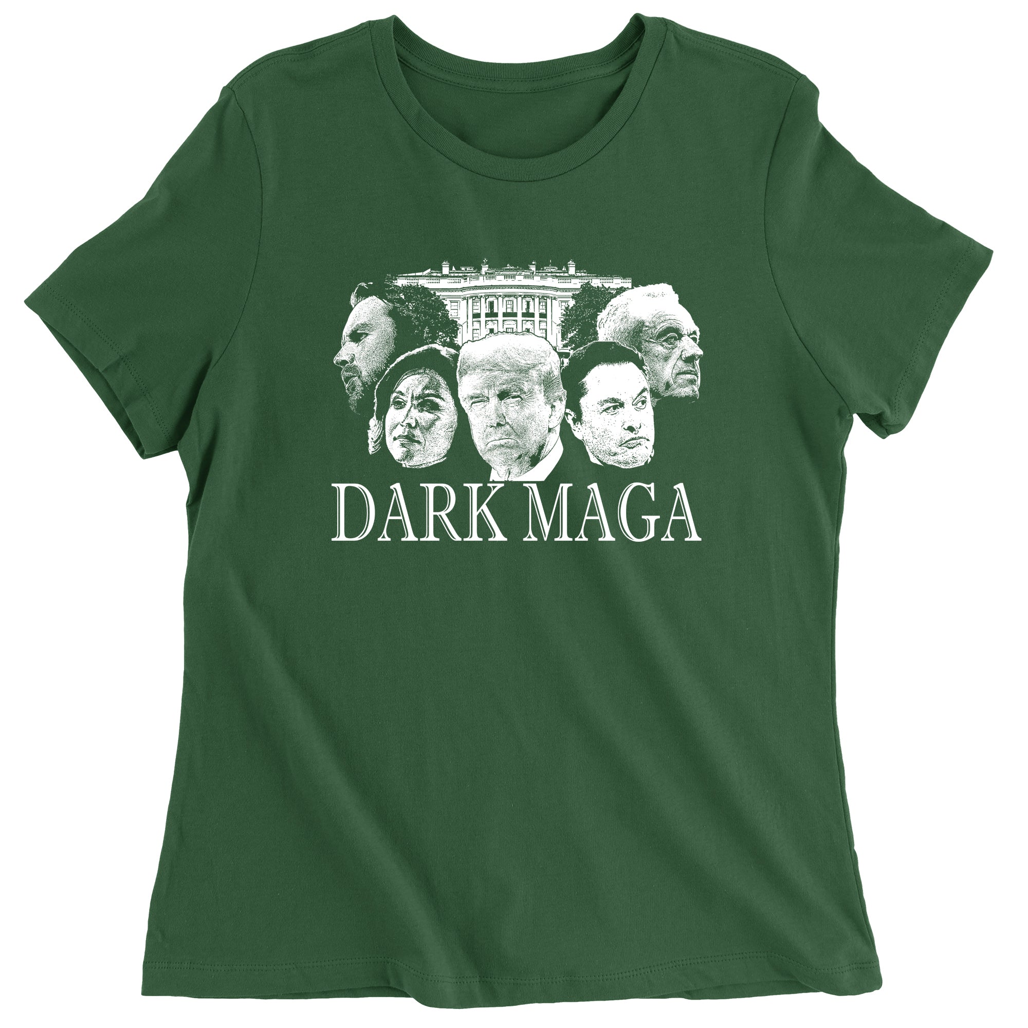 Women's Dark MAGA Trump Elon Vance Tulsi RFK T-Shirt