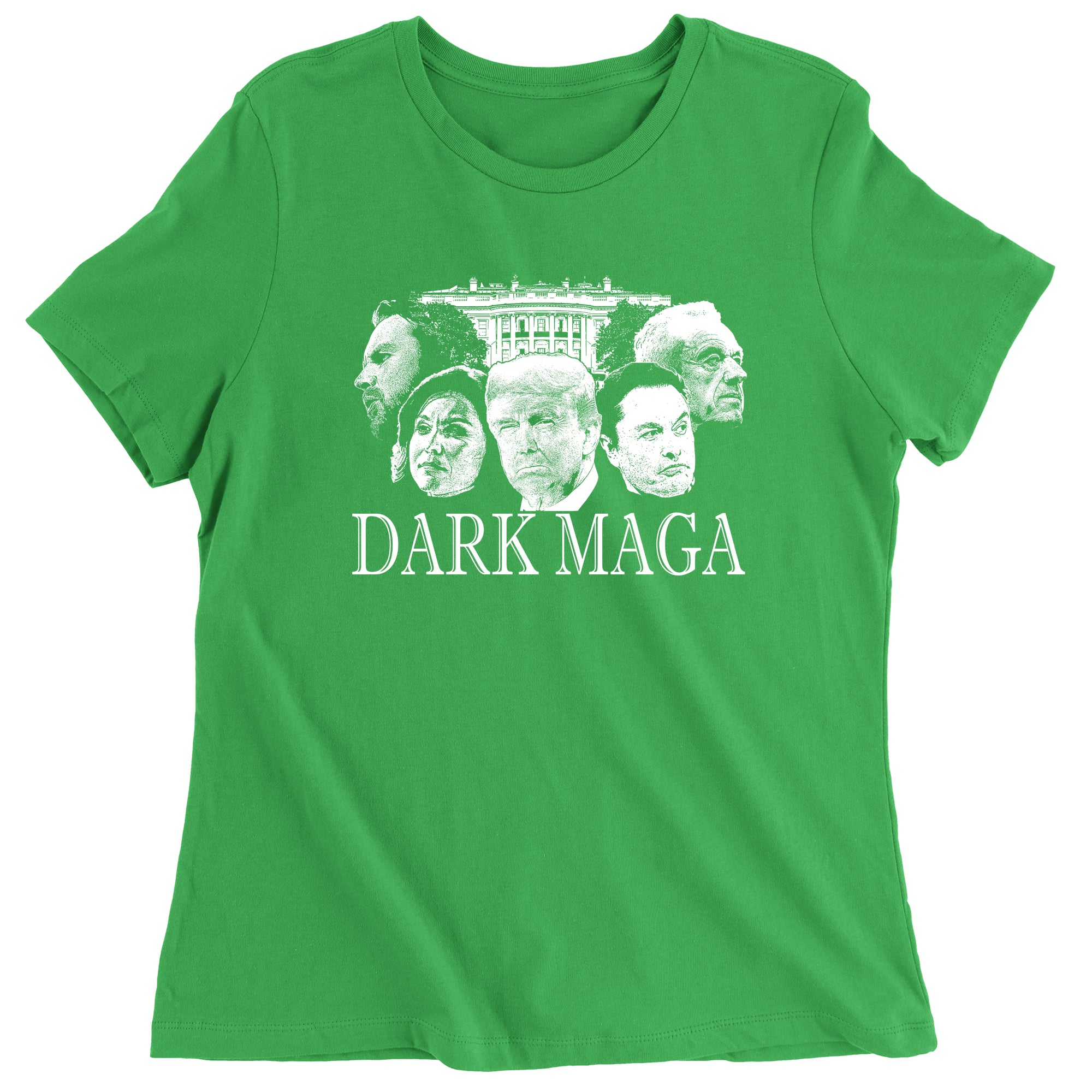 Women's Dark MAGA Trump Elon Vance Tulsi RFK T-Shirt